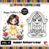 Happy Fathers Day Coloring Page VOL 4 100 Designs!