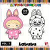 Unleash Your Inner Artist Labubu Coloring for All Ages Vol 3!