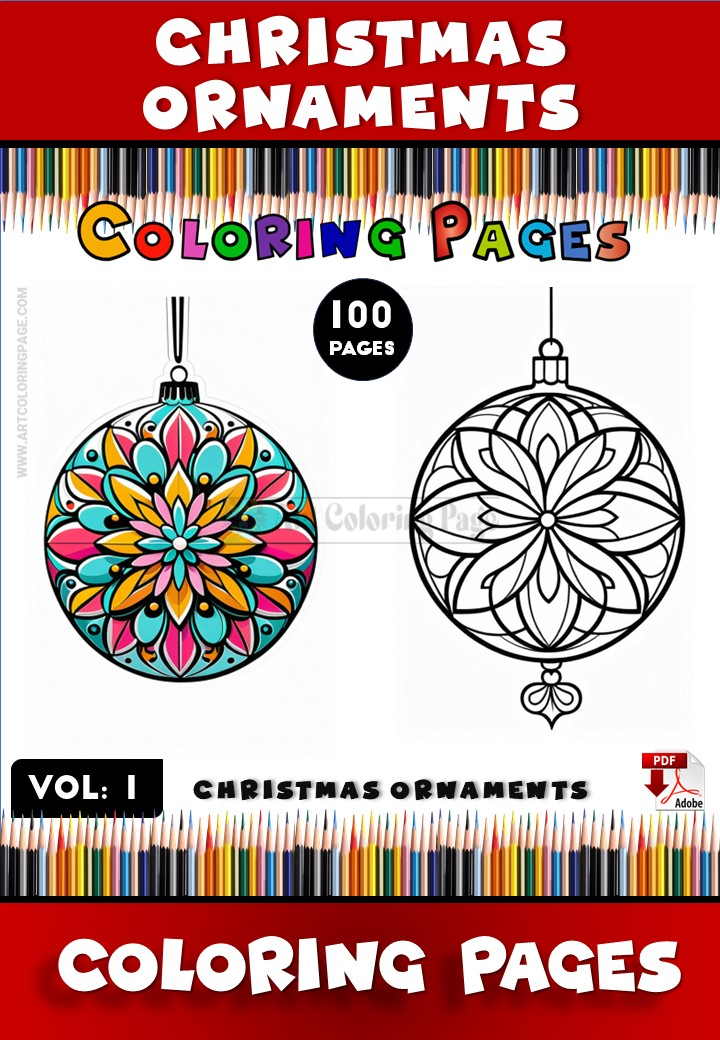 Bring a cozy holiday mood to your home with these Christmas ball coloring sheets designed for joyful, mindful moments. Christmas can be busy and noisy; coloring slows everything down. You sit, you choose your colors, and the day feels lighter. This printable collection gives you a simple way to relax, reconnect, and create something beautiful together. Inside this bundle, you will find detailed ornaments, playful designs, and charming patterns that suit both little hands and experienced colorists.