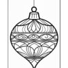 Decorative ornament illustration with intricate swirling patterns and a hanging loop at the top.