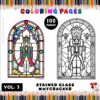 Discover Calm with Stained Glass Nutcracker Coloring Pages Vol. 3Diapositive1