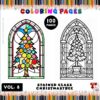 Stained Glass Christmas Trees Colouring Pages Vol. 8 – 100 Festive Designs 1