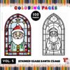 Coloring Book Stained Glass Santa Vol. 5: The Ultimate Creative Gift