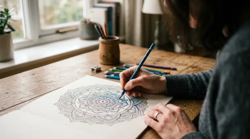 Close up over the shoBenefits of Coloring pages for Adults ulder shot of an adults hand 1778270869265